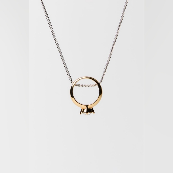 Zara Jewel Wedding Band Necklace - Picture 5 of 5